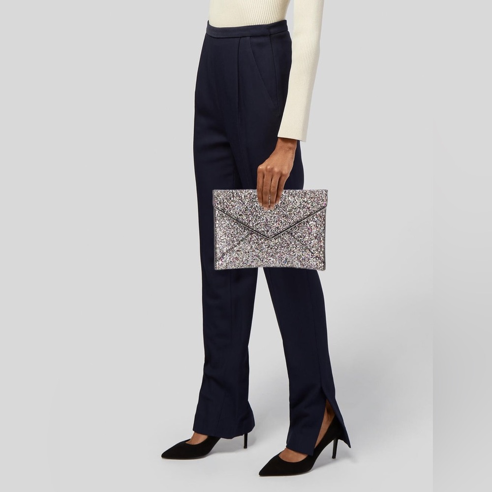 Rebecca Minkoff Glitter Envelope Clutch
